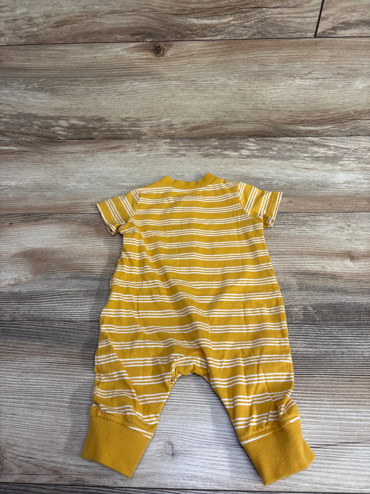 Carter's Striped I'm Digging It Henley Coverall Yellow sz 3m