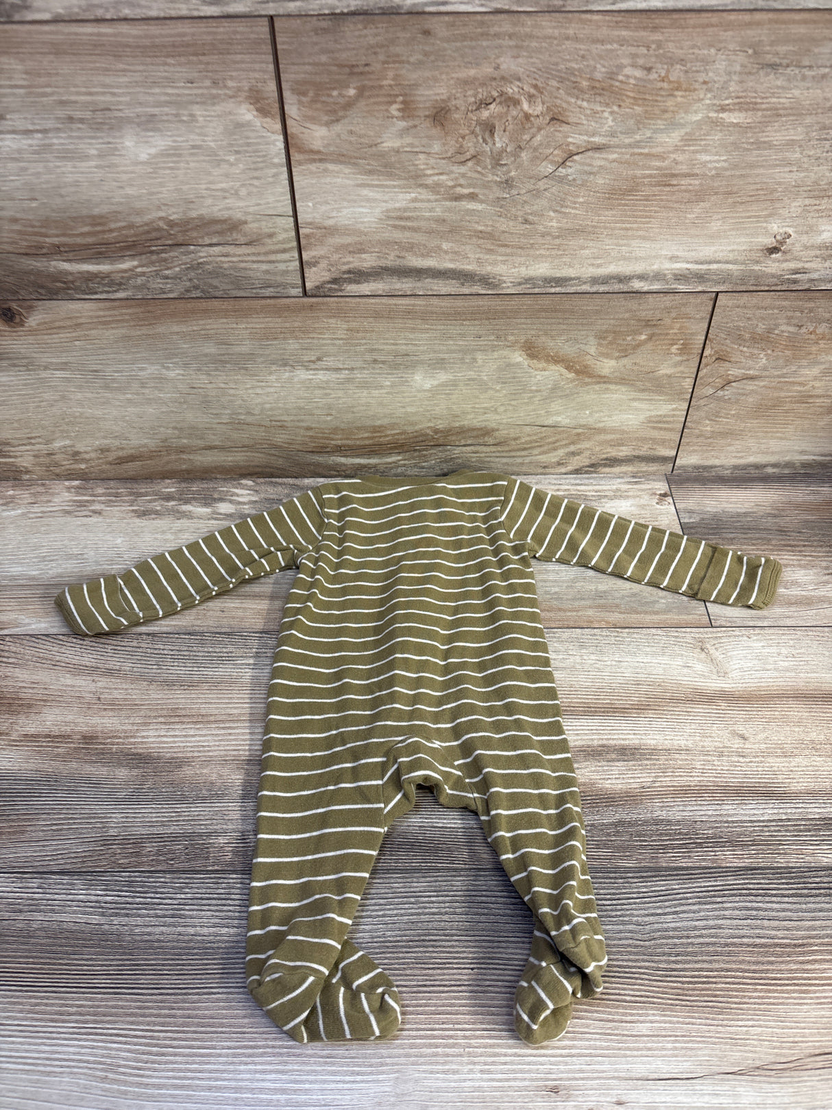 Carter's Striped Sleeper Green sz 3m