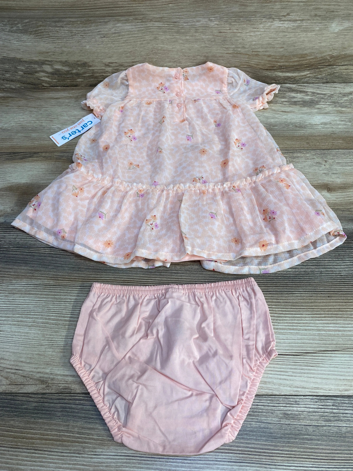 NEW Just One You 2pc Floral Dress & Bloomers Pink sz 12m - Me n Mommy To Be