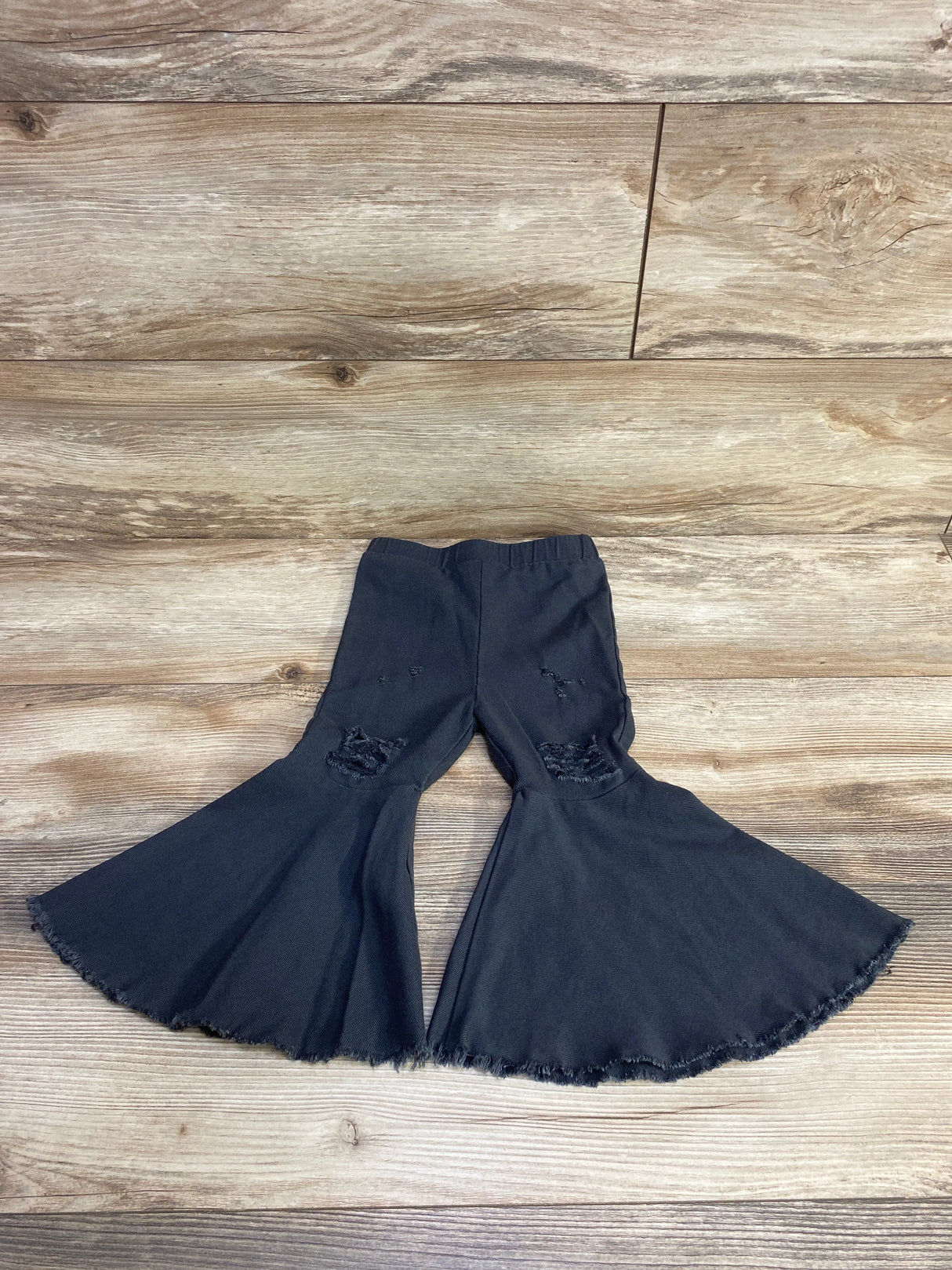 Bailey's Blossoms Distressed Bell Bottoms Grey sz 2T - Me n Mommy To Be