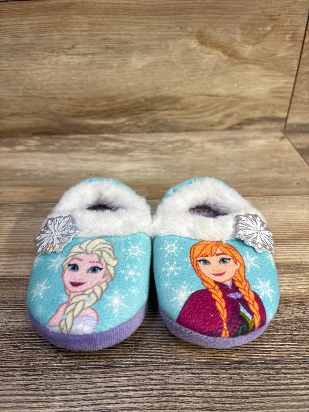 Disney Frozen Slippers Blue sz 7/8c
