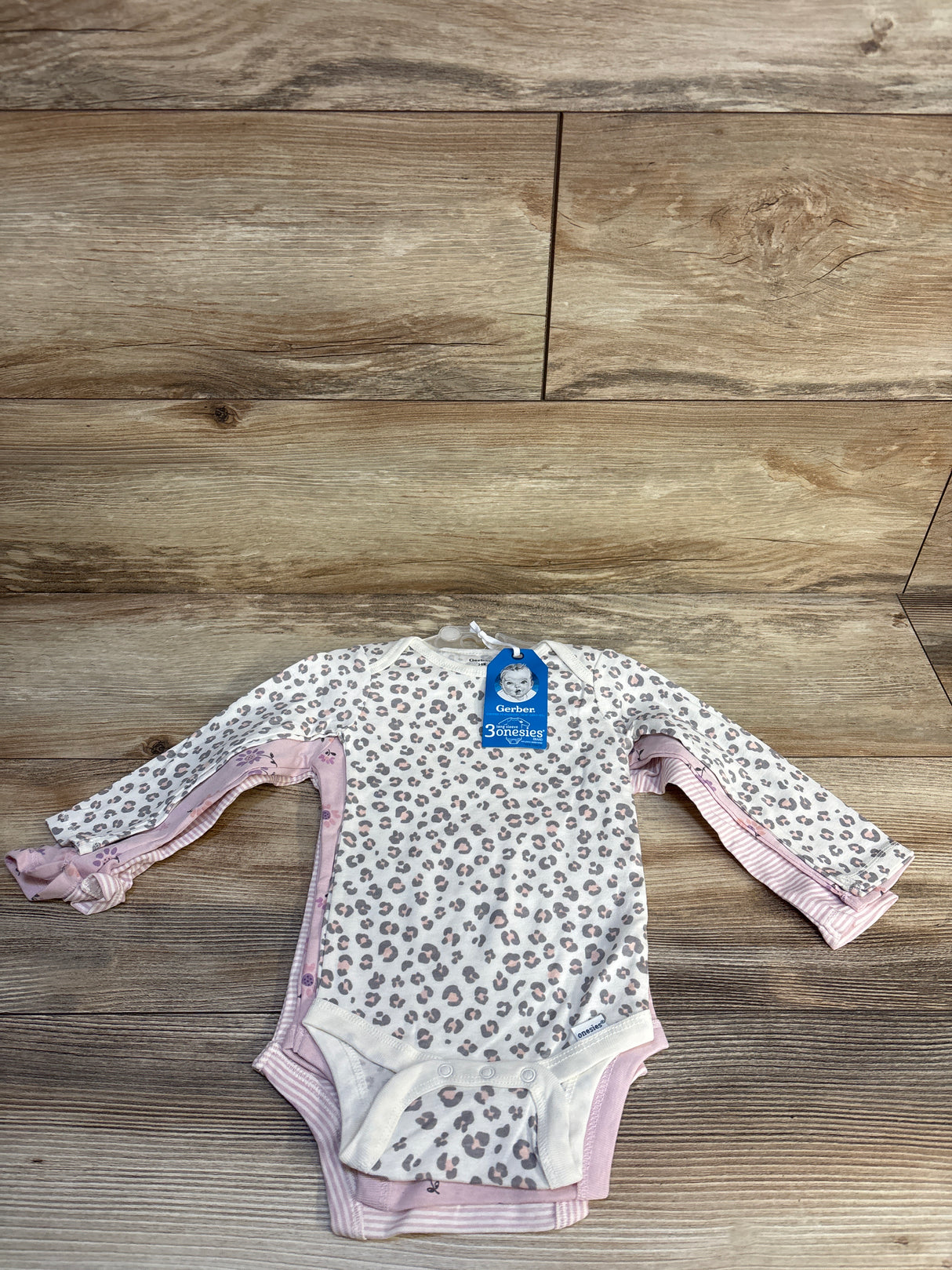 NEW Gerber 3pk Striped So Cute Bodysuits Set sz 3-6m