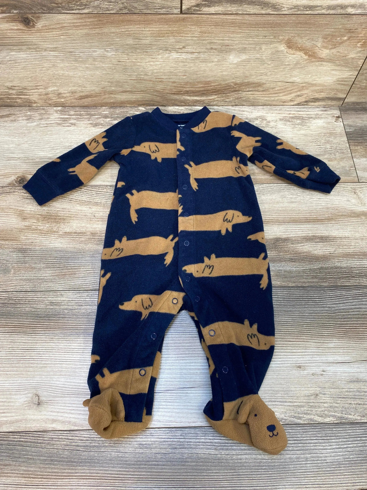 Carter's Dog Print Blanket Sleeper Navy sz 6m - Me n Mommy To Be