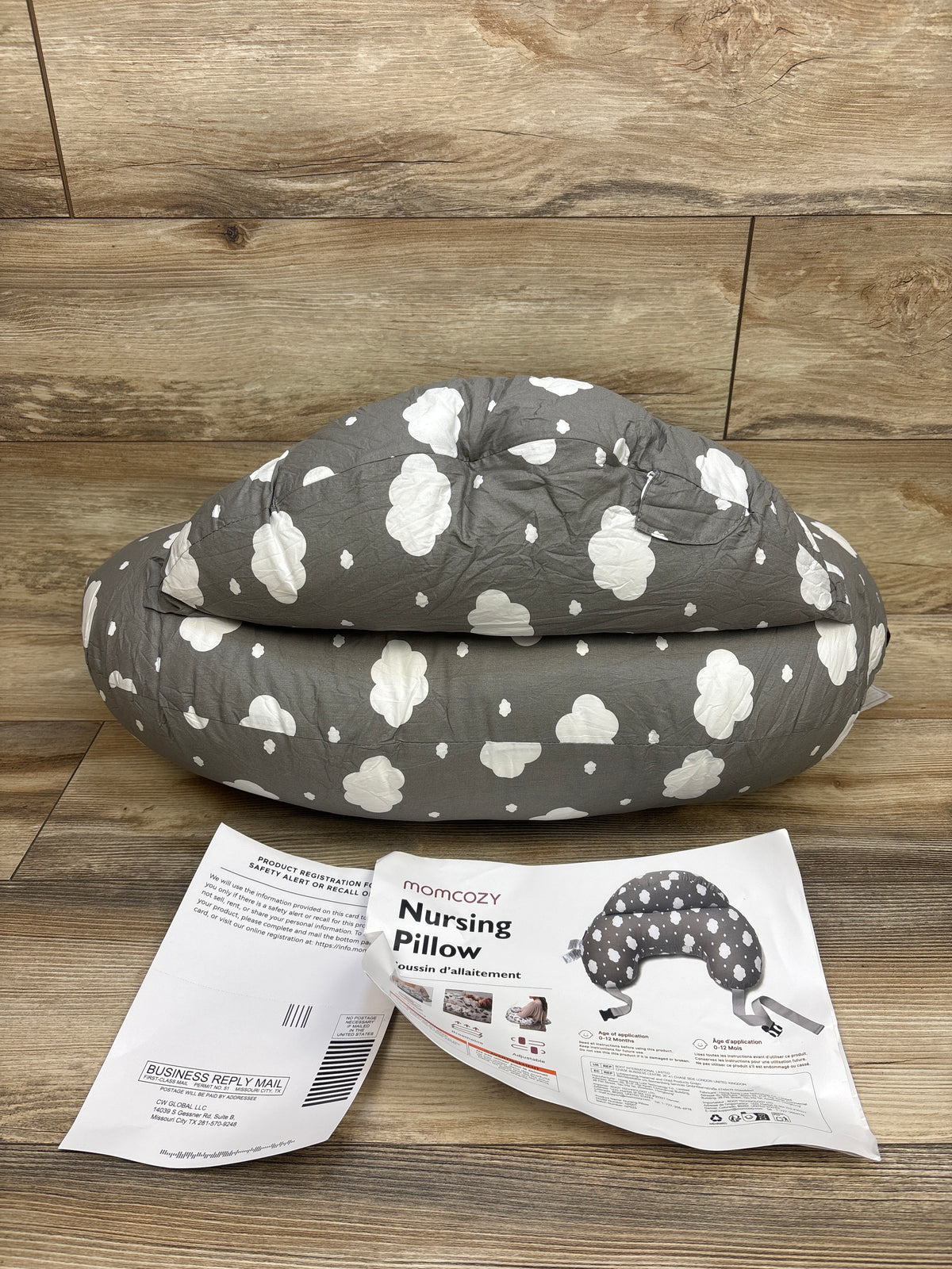 NEW Momcozy Original Adjustable Nursing Pillow in Cloud Grey