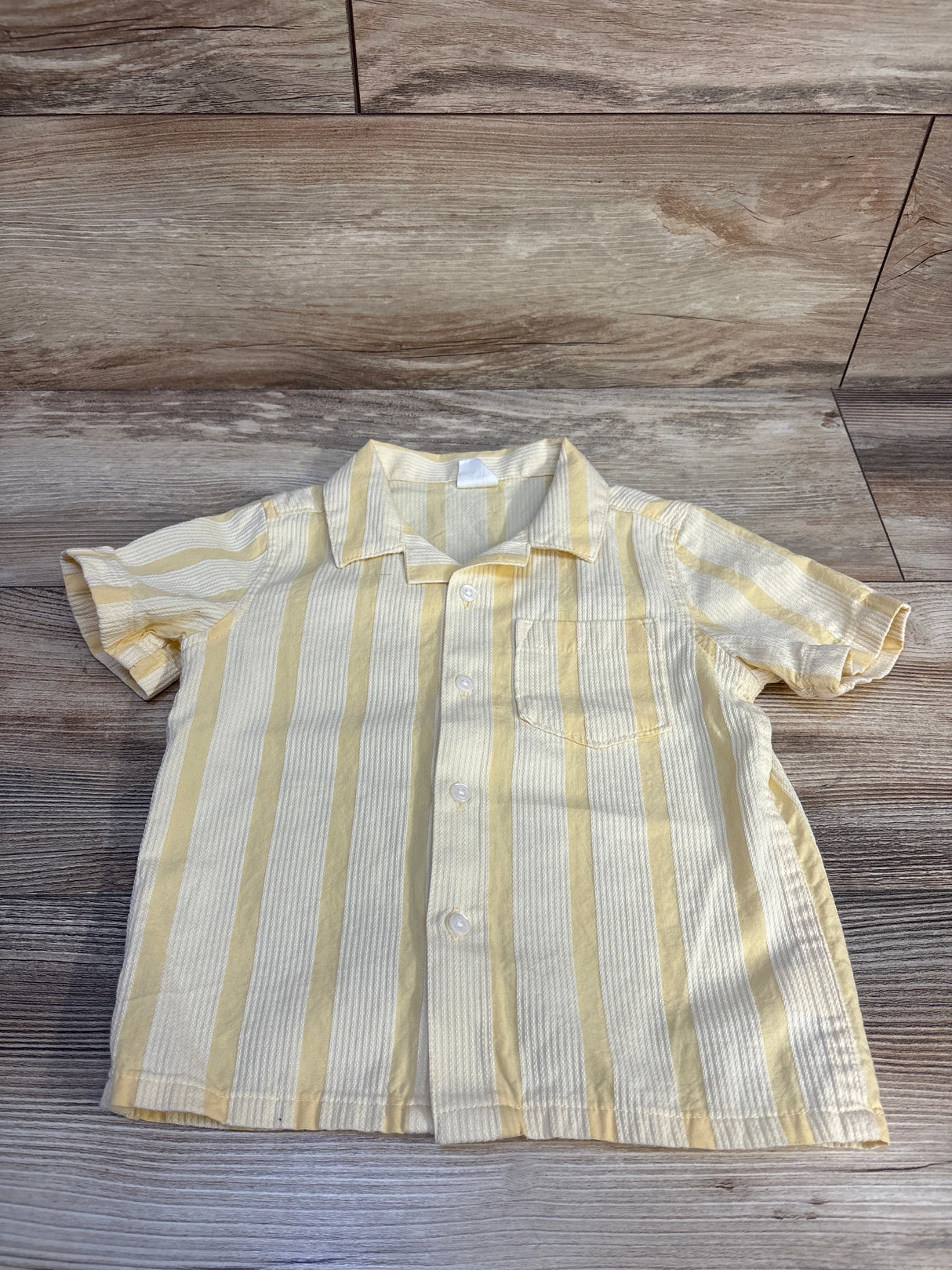 Baby Gap Button Up Shirt Yellow sz 2T