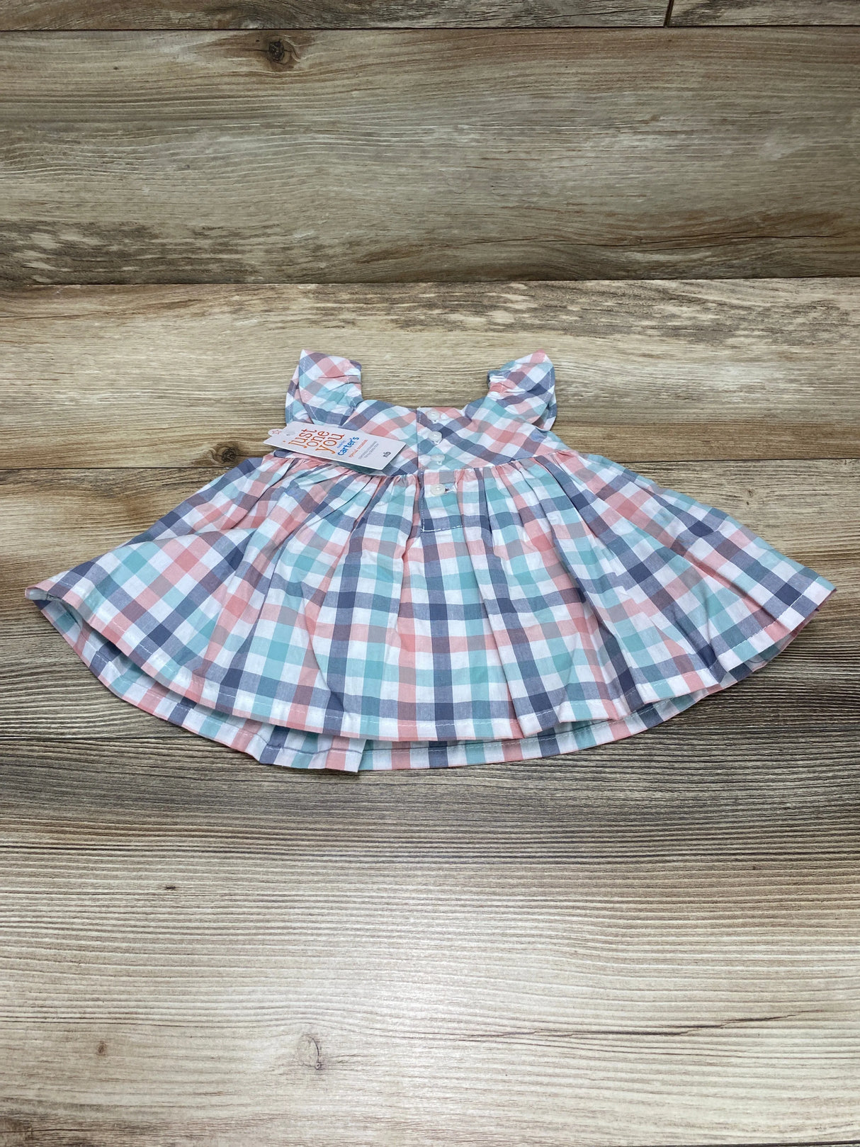 NEW Just One You 2pc Plaid Dress & Bloomers White sz Newborn - Me n Mommy To Be