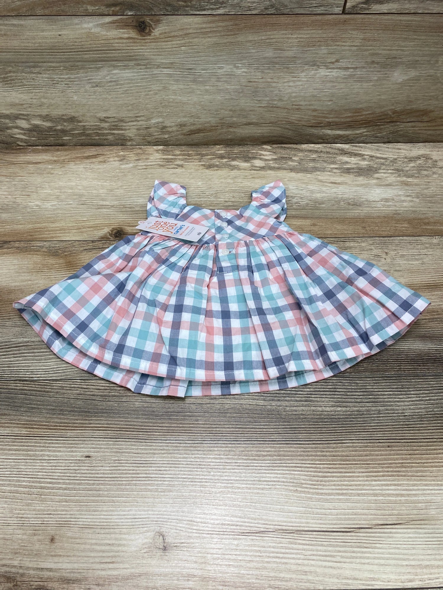 NEW Just One You 2pc Plaid Dress & Bloomers White sz Newborn - Me n Mommy To Be