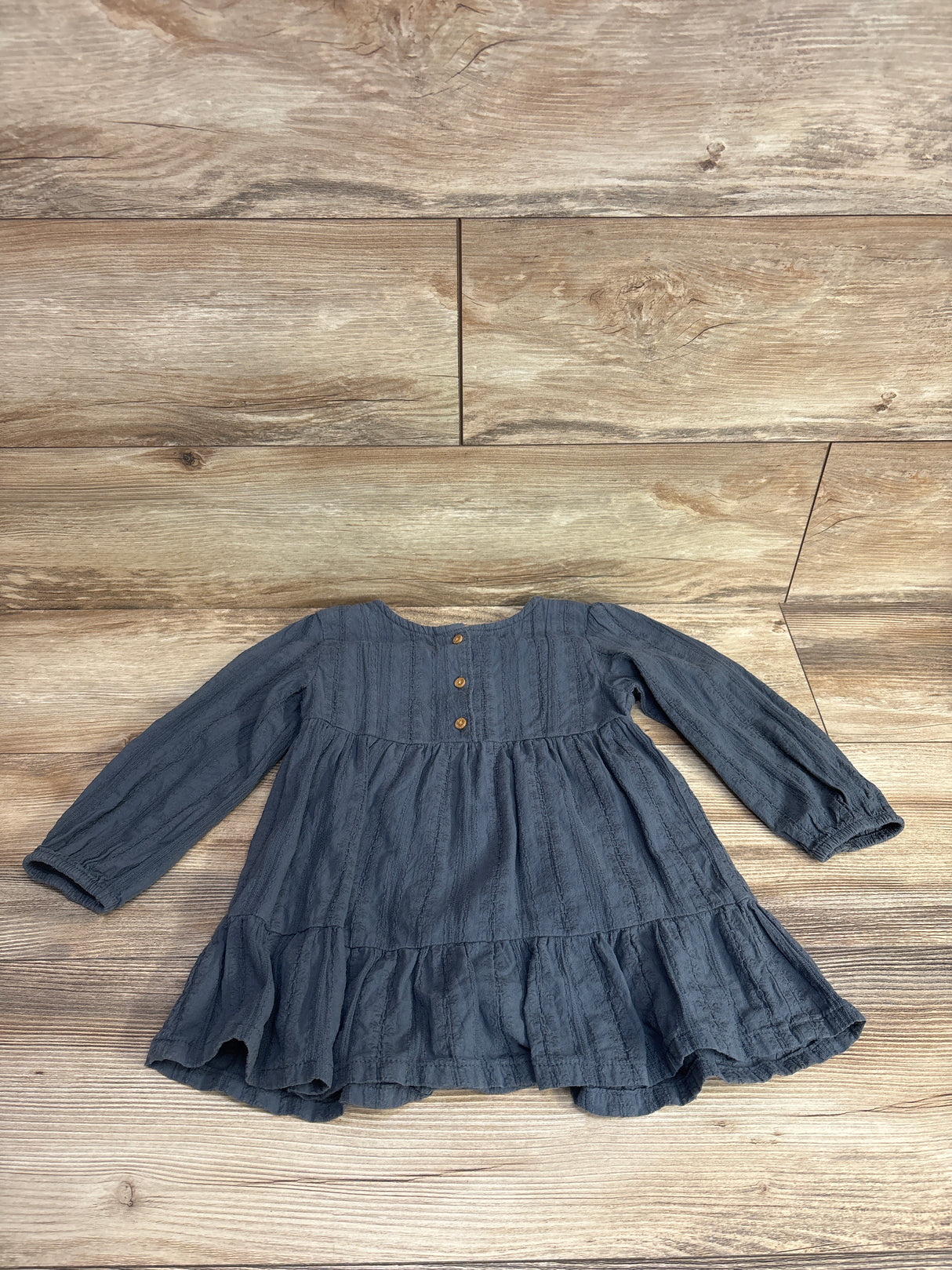 Little CO. Henley Textured Dress Blue sz 2T