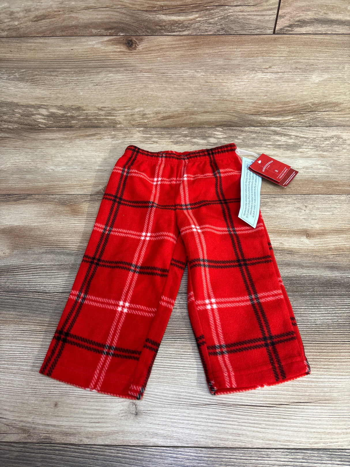 NEW Wonder Shop Plaid Christmas Pajama Pants Red sz 18m