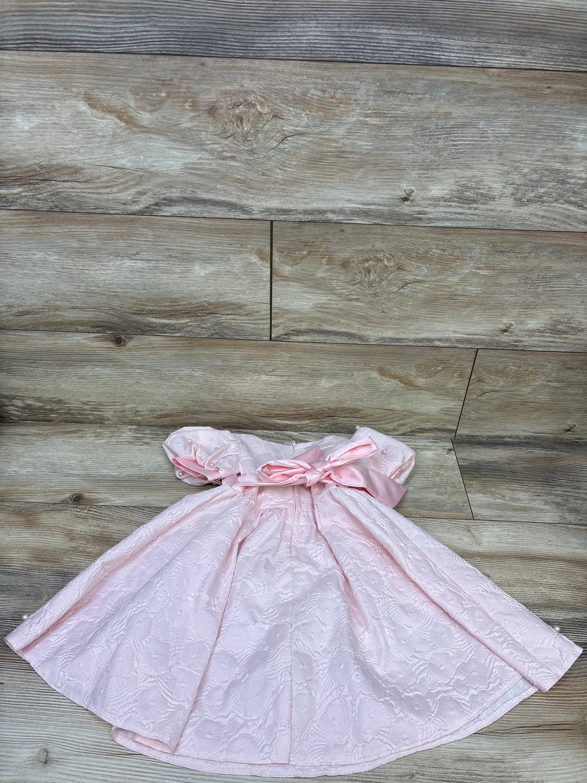 Pearl Puff Sleeve Dress Pink sz 18m