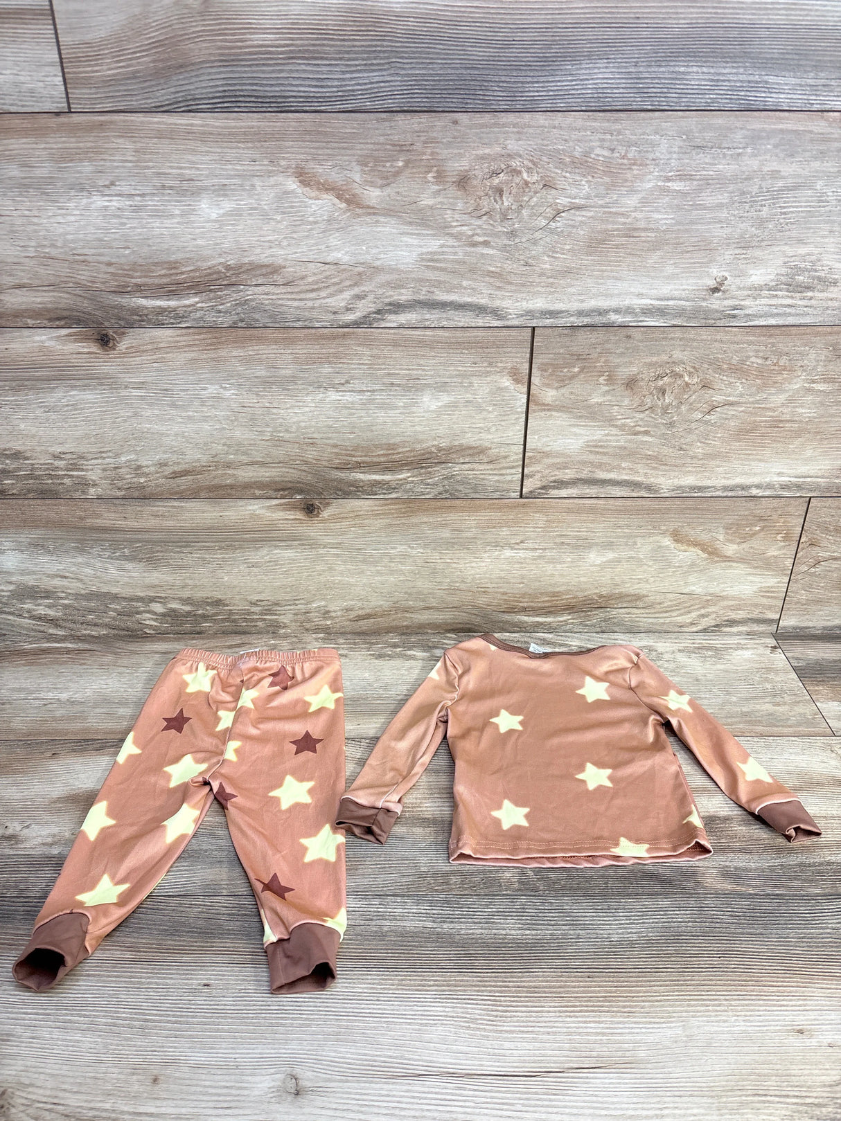 Shein Moon Pajama Set Brown sz 9-12m