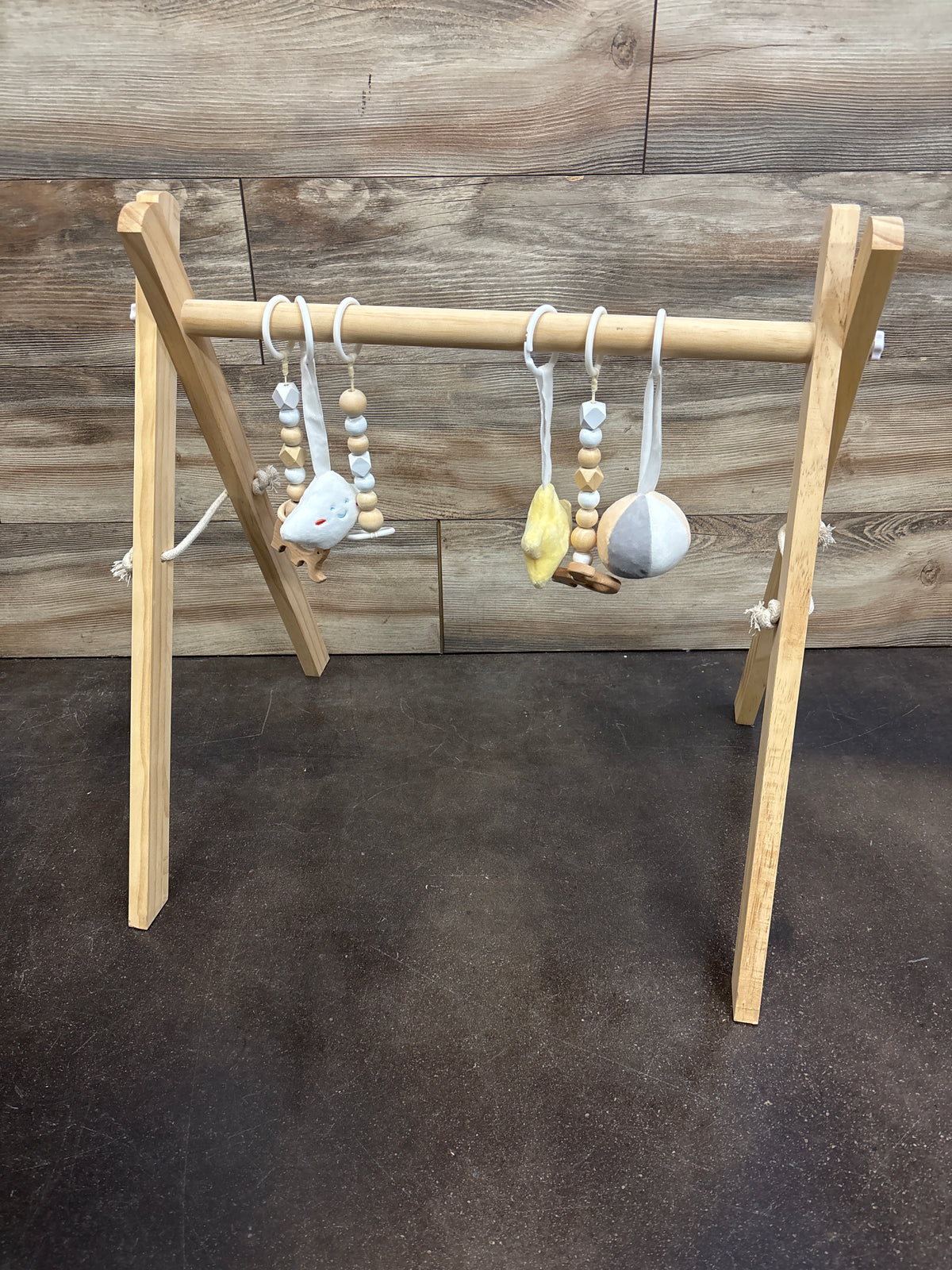 Mallify Wooden Baby Activity Gym