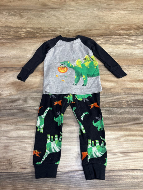 Child Of Mine 2pc Dinosaur Pajama Set Black/Grey sz 12m - Me n Mommy To Be