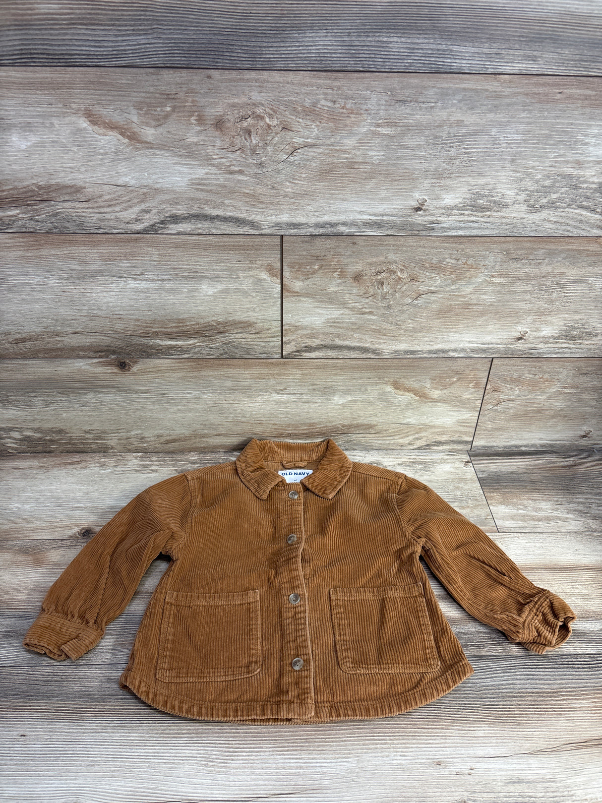 Old Navy Button Up Cord Jacket sz Brown 4T