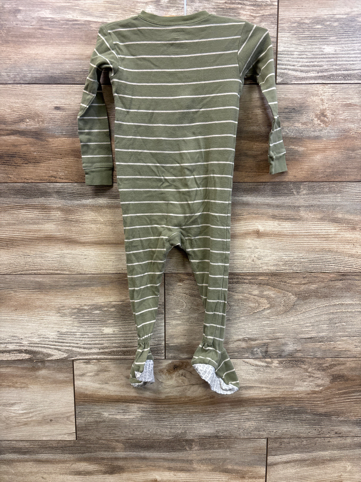 Carter's Striped Sleeper Green sz 24m