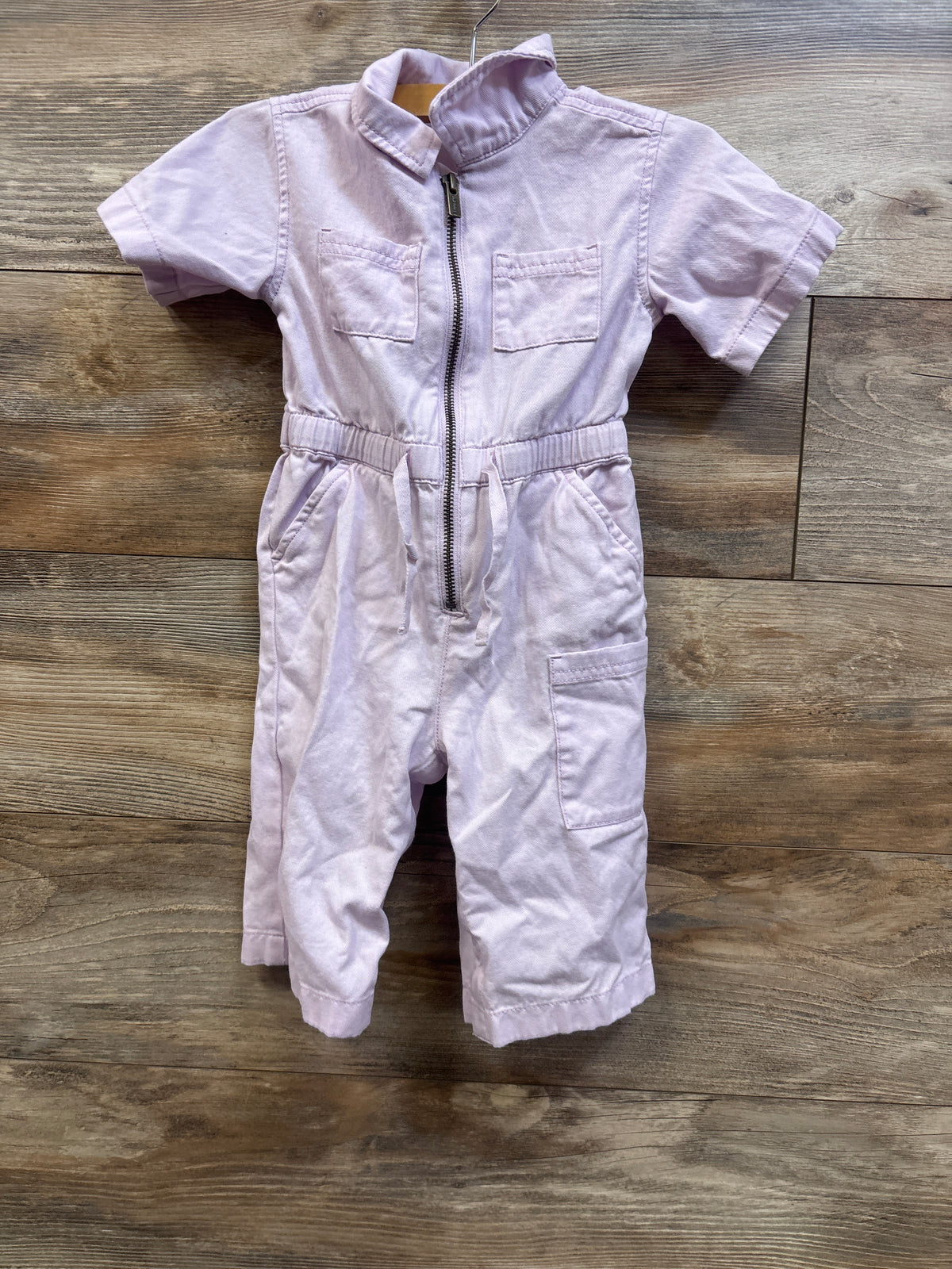 Old Navy Short Sleeve Utility Jumpsuit Lilac sz 18-24m