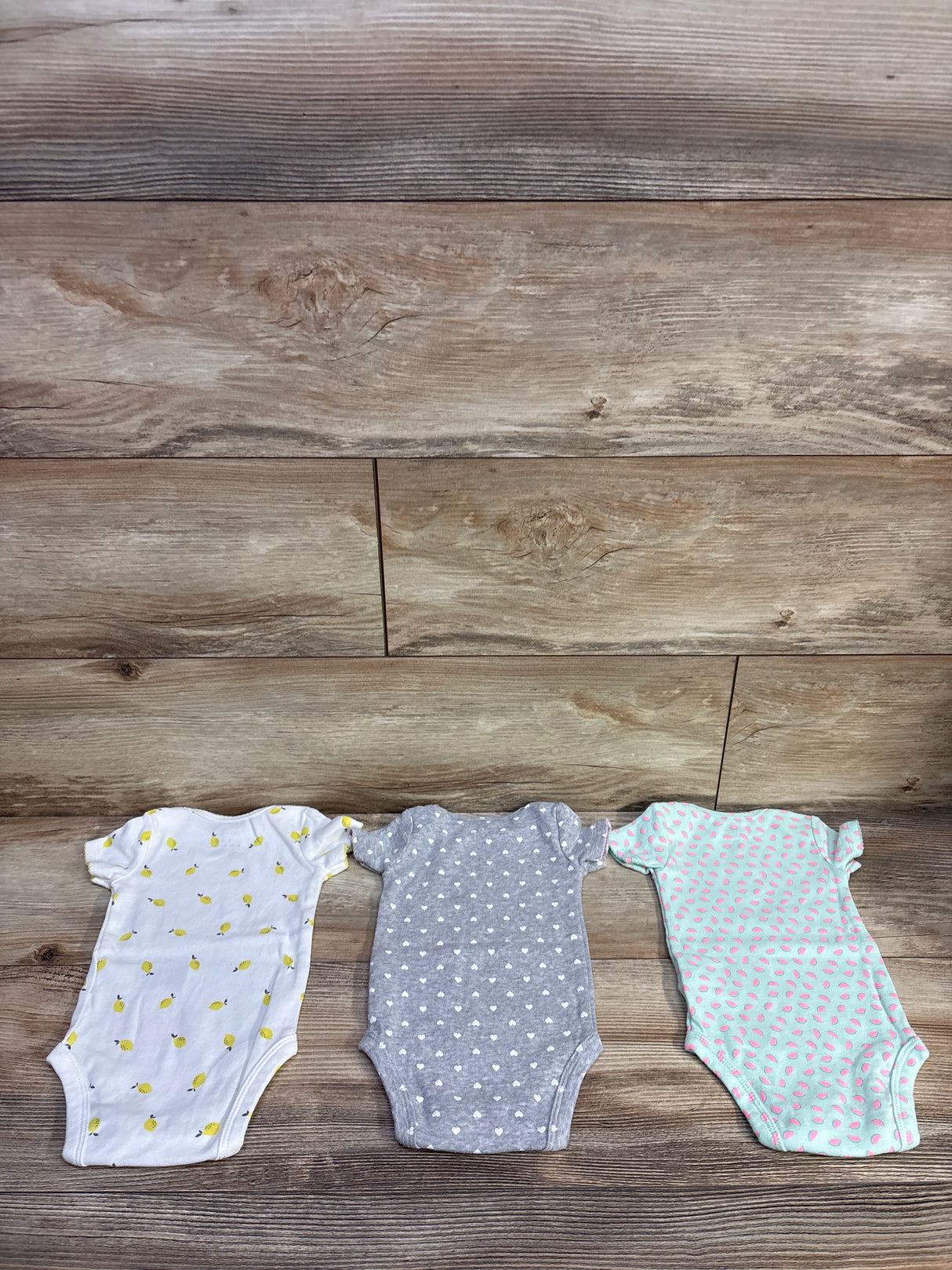 Simple Joys 3pk Bodysuit Set White sz 0-3m