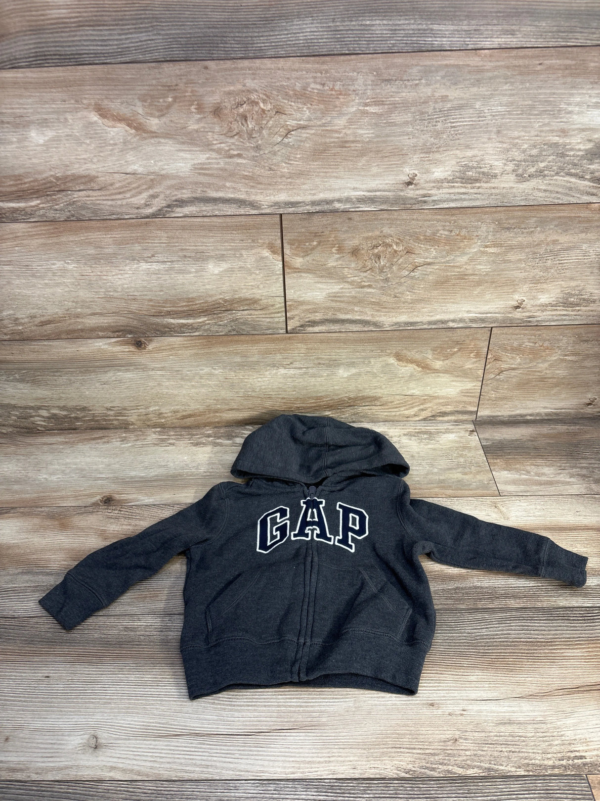 Baby Gap Logo Full Zip Jacket Grey sz 2T