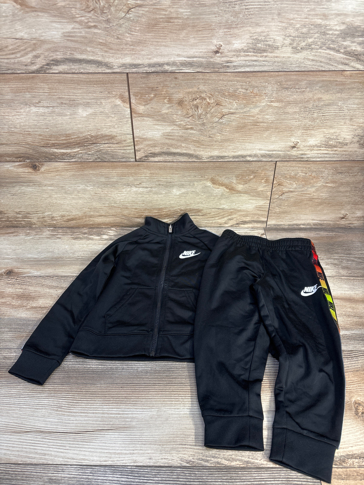 Nike 2pc Tricot Tracksuit Set Black sz 3T