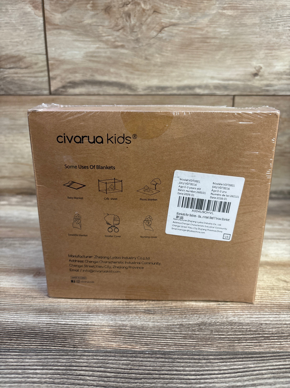 NEW Civarua Kids Throw Blanket 30x40''
