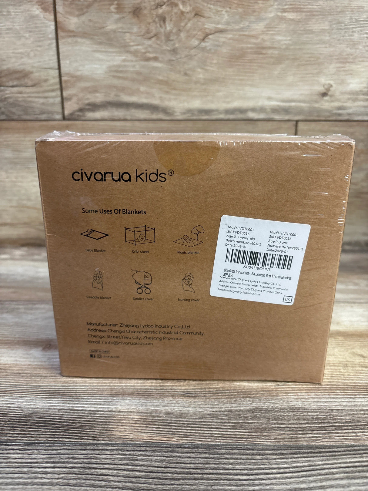 NEW Civarua Kids Throw Blanket 30x40''