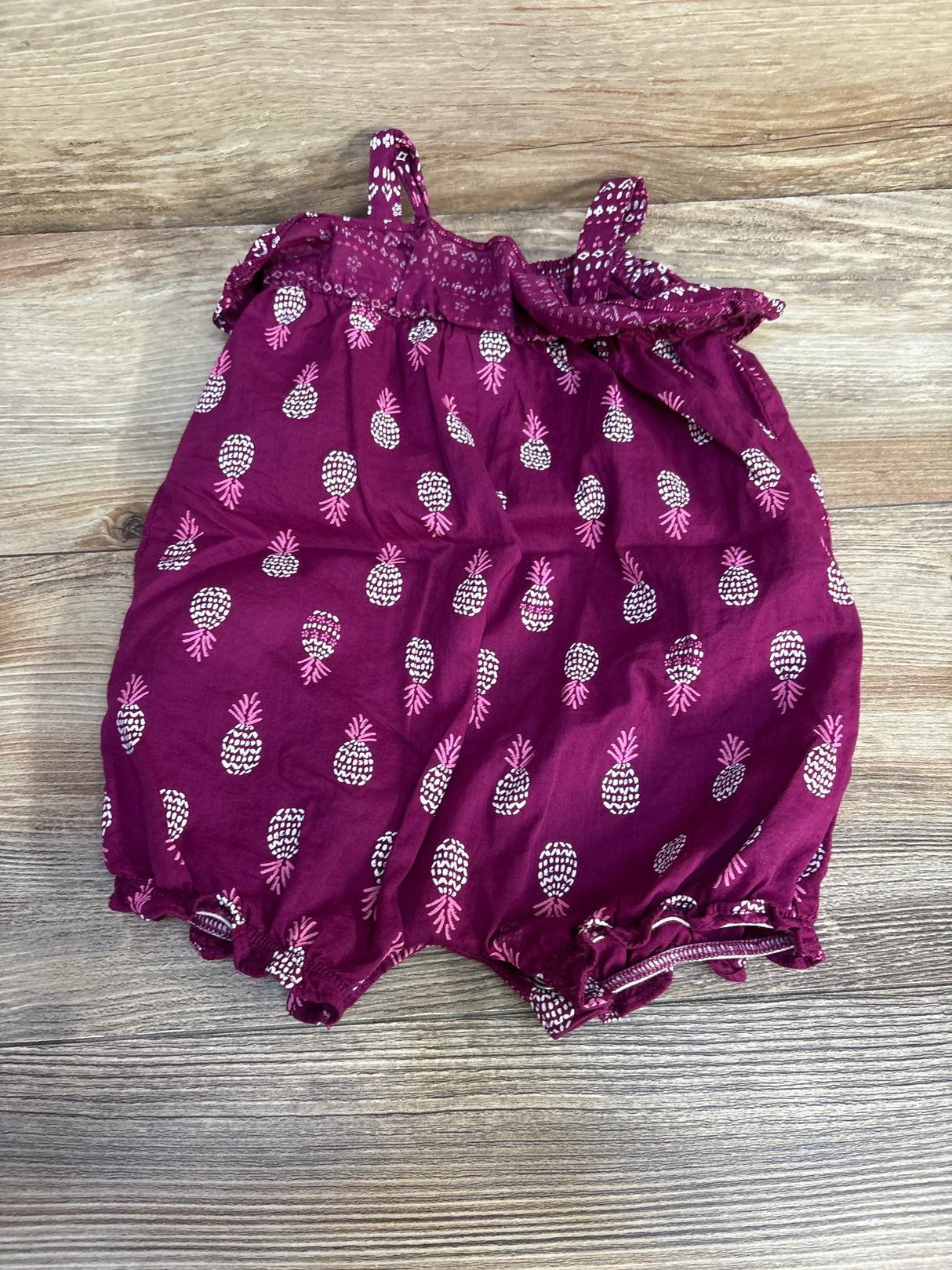 Carter's Pineapple Shortie Romper Purple sz 6m - Me n Mommy To Be