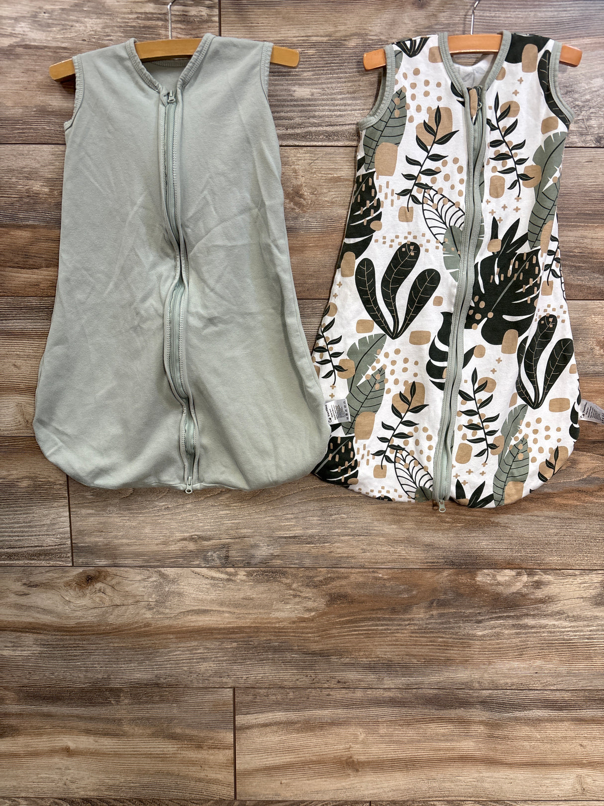 Yoofoss 2pk Sleep Sacks Green sz 0-6m