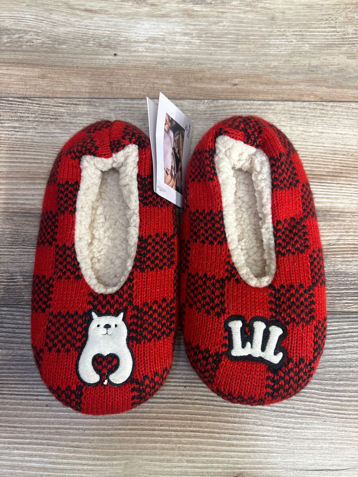 NEW Zizor Lil Bear Slippers Red sz 2-3Y