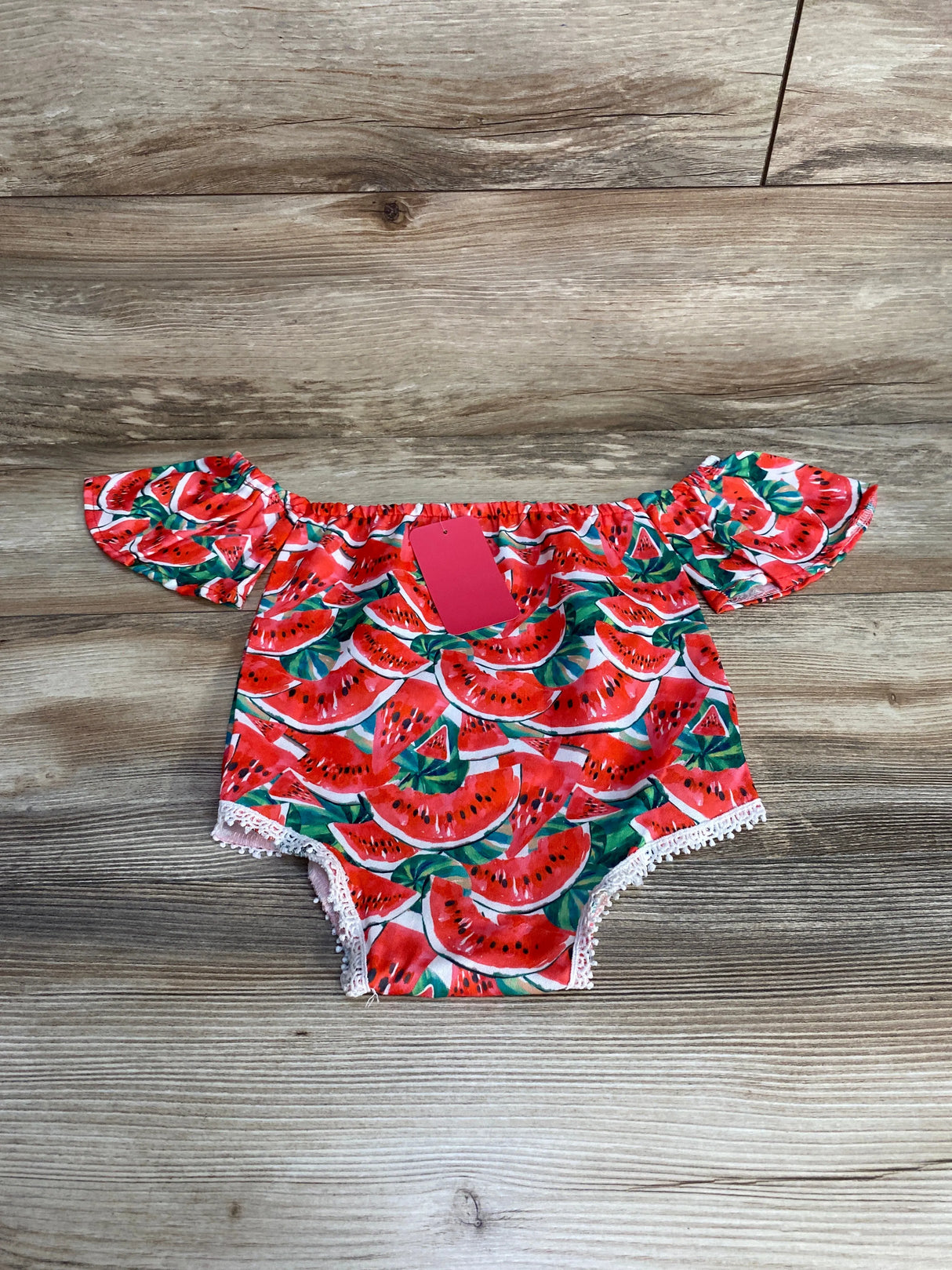 NEW 1pc Watermelon Romper Red sz 12-18m - Me n Mommy To Be