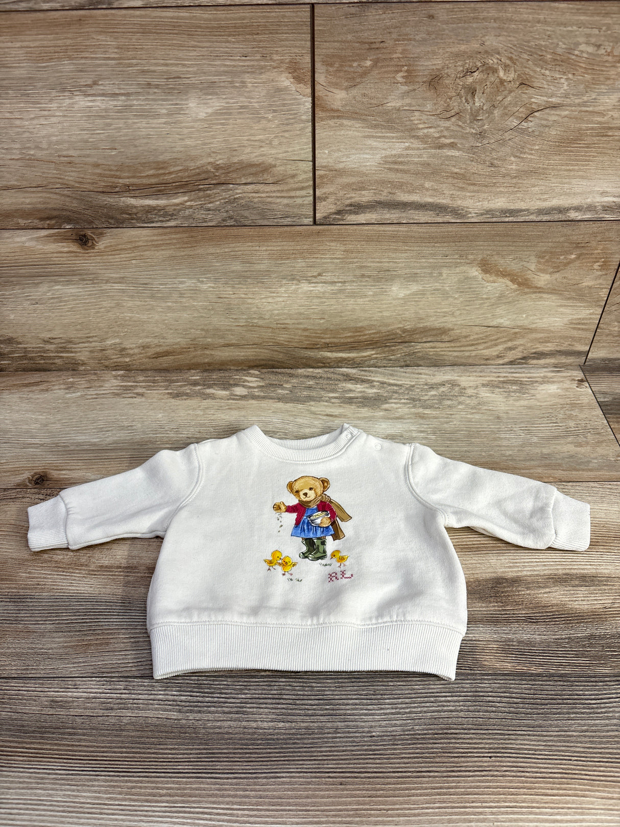 Ralph Lauren Pullover Sweatshirt White sz 3m