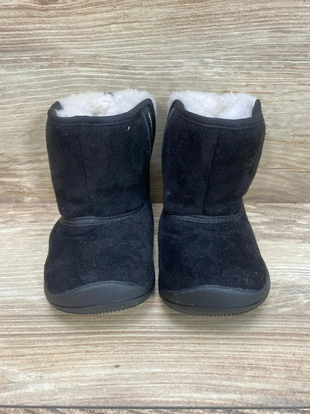BMCiTYBM Winter Fur Lined Baby Snow Boots Black Sz 7c - Me n Mommy To Be