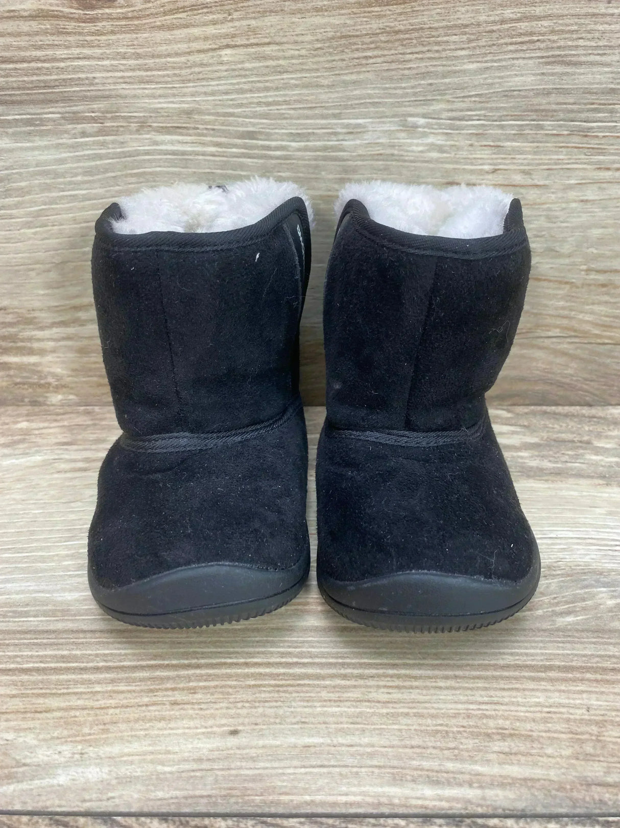 BMCiTYBM Winter Fur Lined Baby Snow Boots Black Sz 7c - Me n Mommy To Be