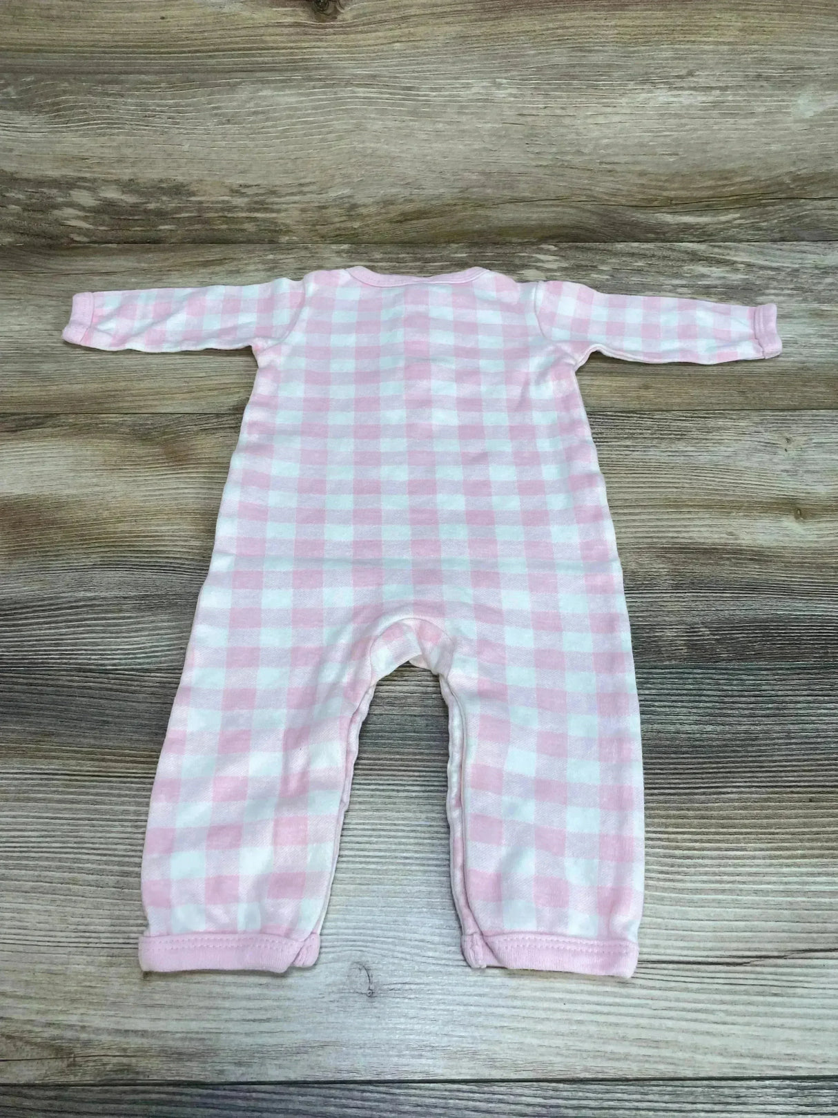 Hudson Baby Plaid Coverall Pink sz 3-6m - Me n Mommy To Be