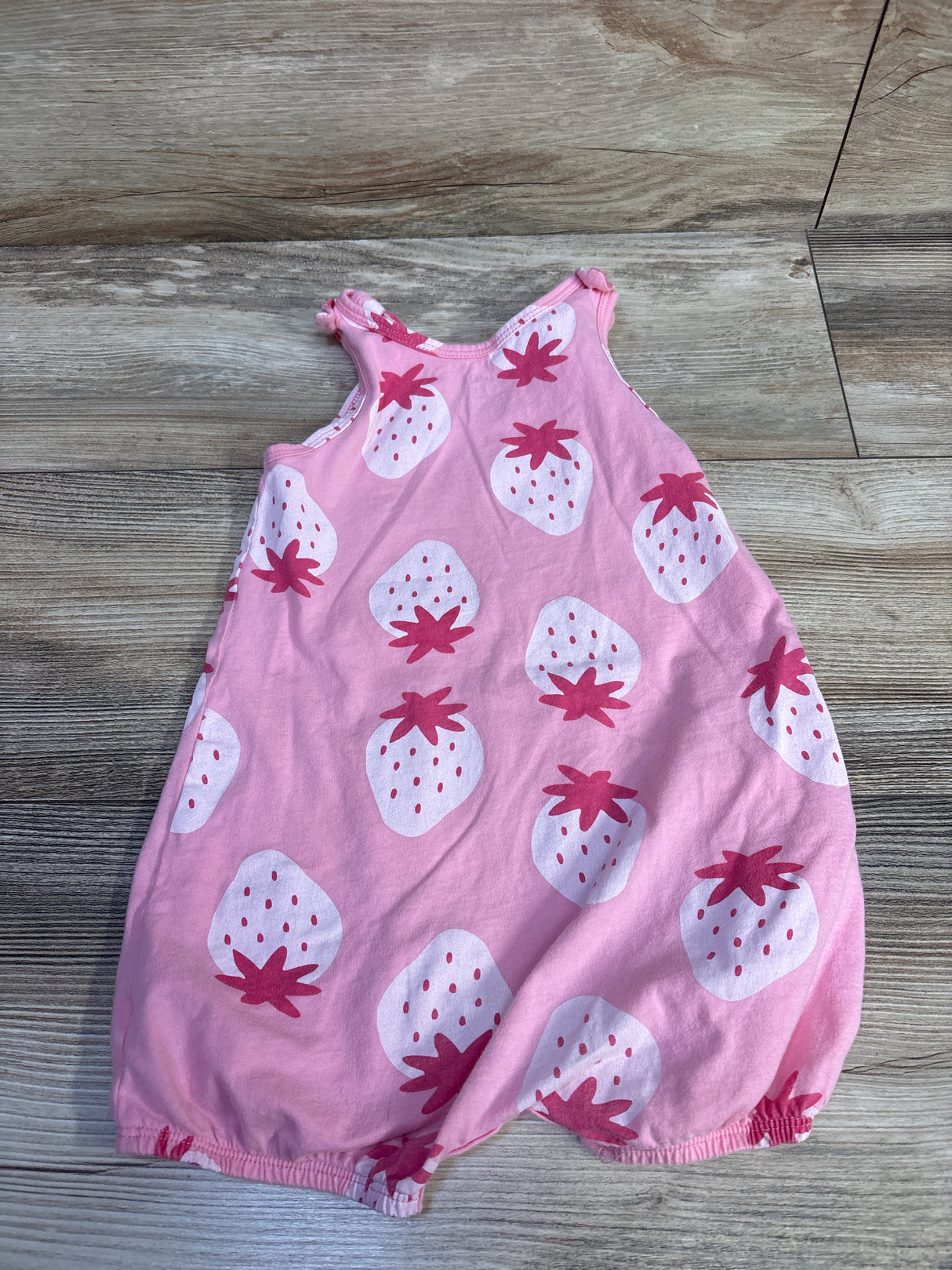 Carter's Strawberry Shortie Romper Pink sz 24m