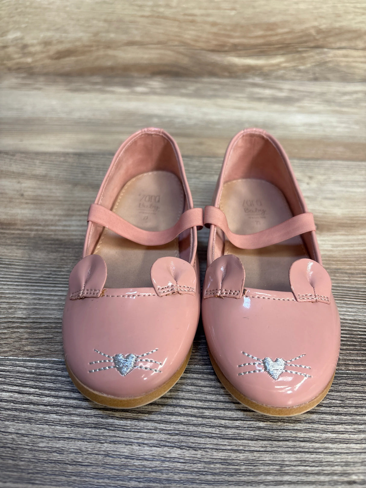 Zara Baby Mouse Ballet Flats Rose Pink sz 7c