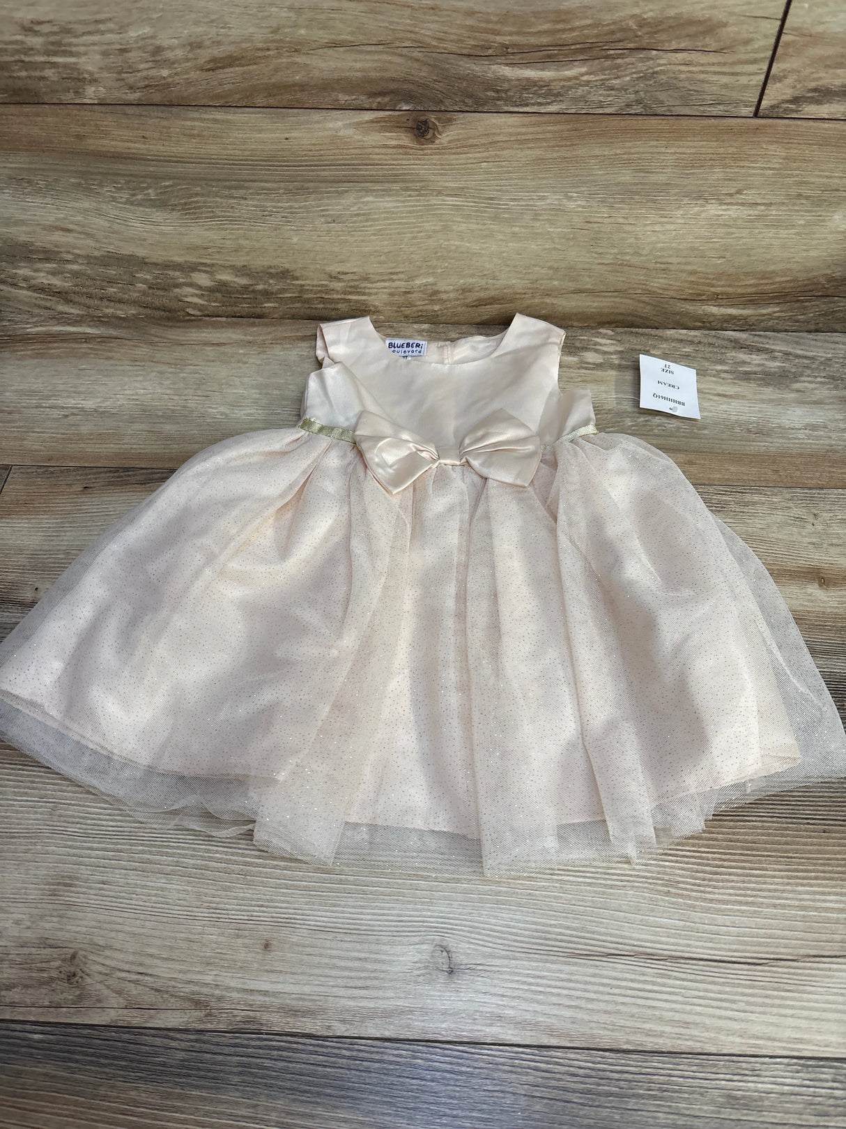 NEW Blueberi Boulevard Sleeveless Dress Cream sz 2T - Me n Mommy To Be