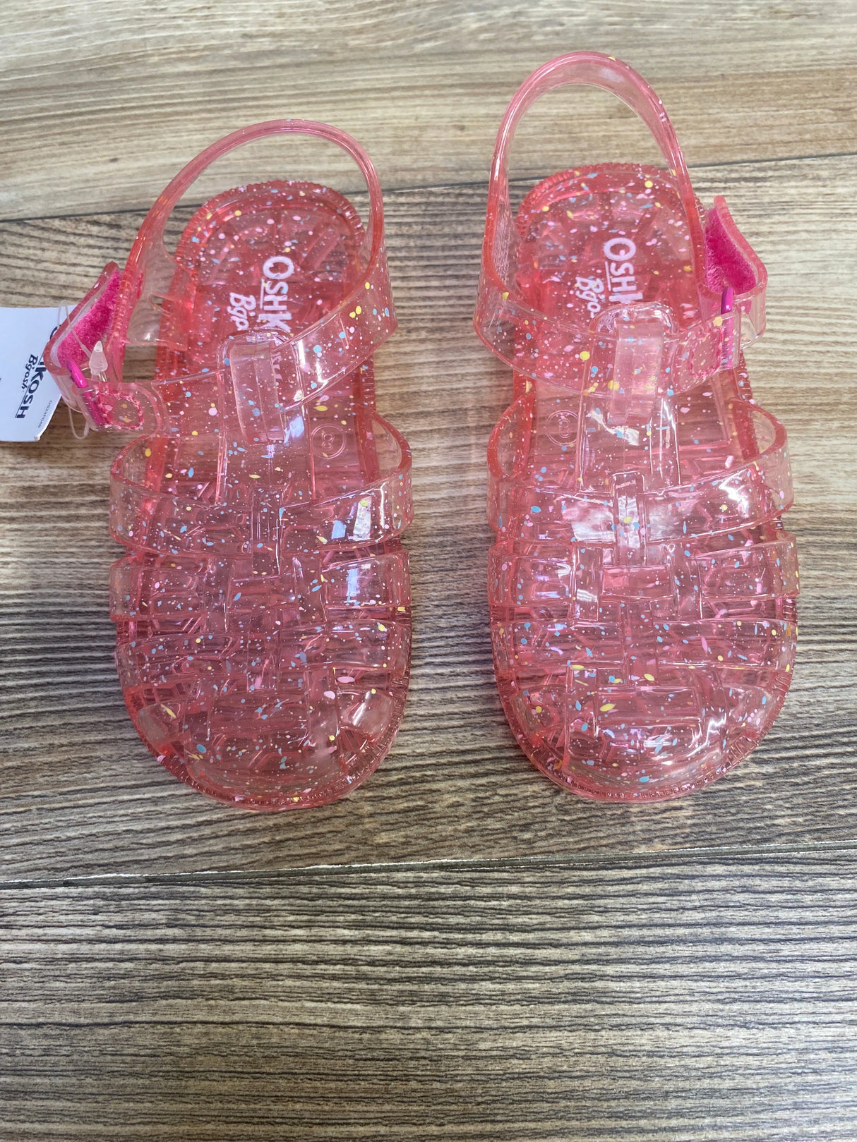 NEW Oshkosh Jelly FIsherman Sandals Pink sz 8c - Me n Mommy To Be