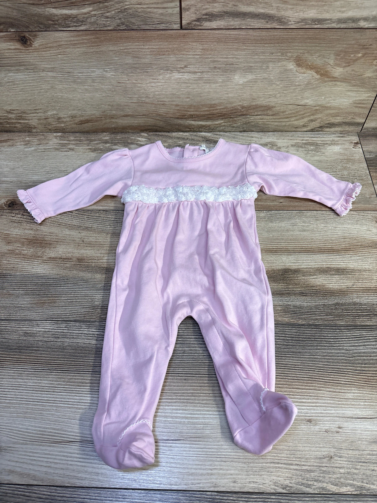 Kissy Kissy Miniature Roses Footie Pink sz 3-6m