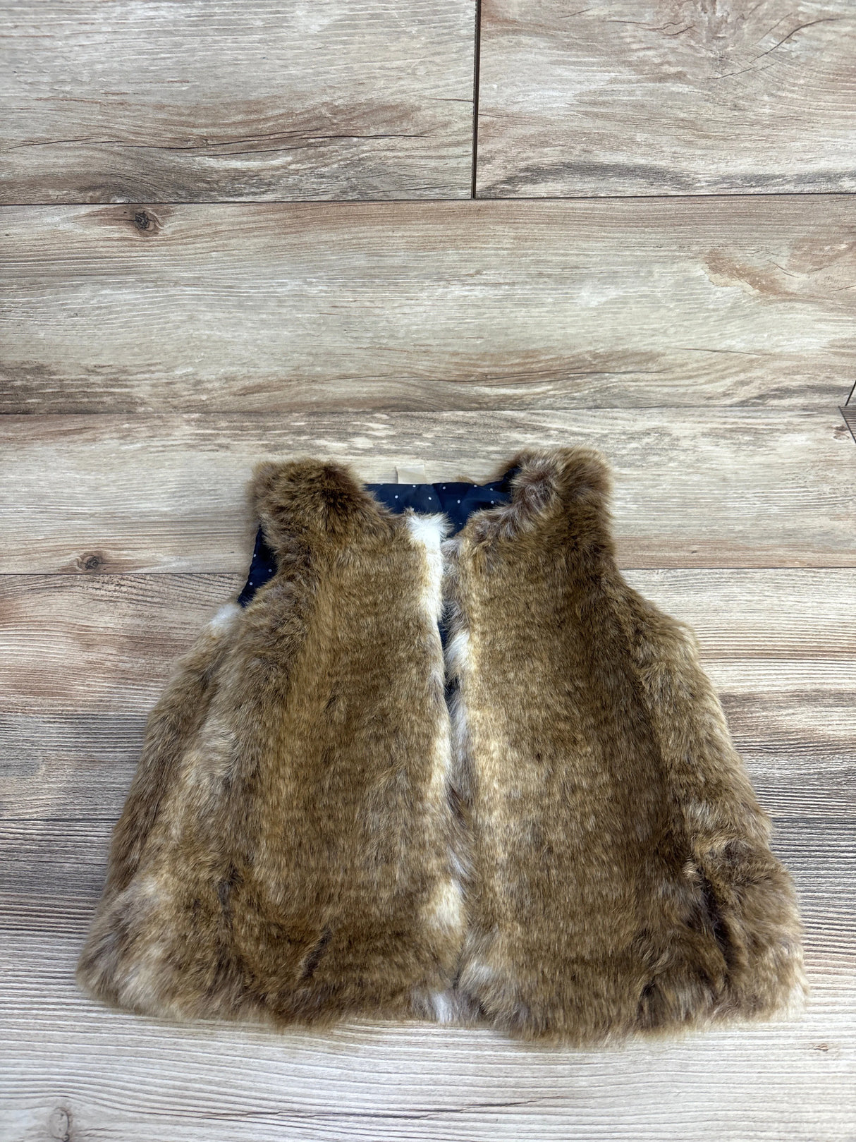 NEW OshKosh Faux Fur Vest Brown sz 5T