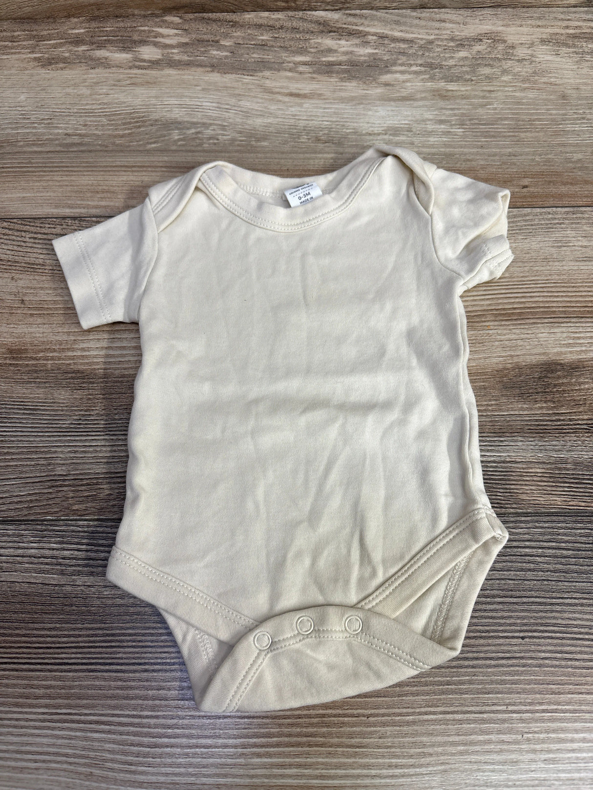 Colored Organics Bodysuit Ivory sz 0-3m