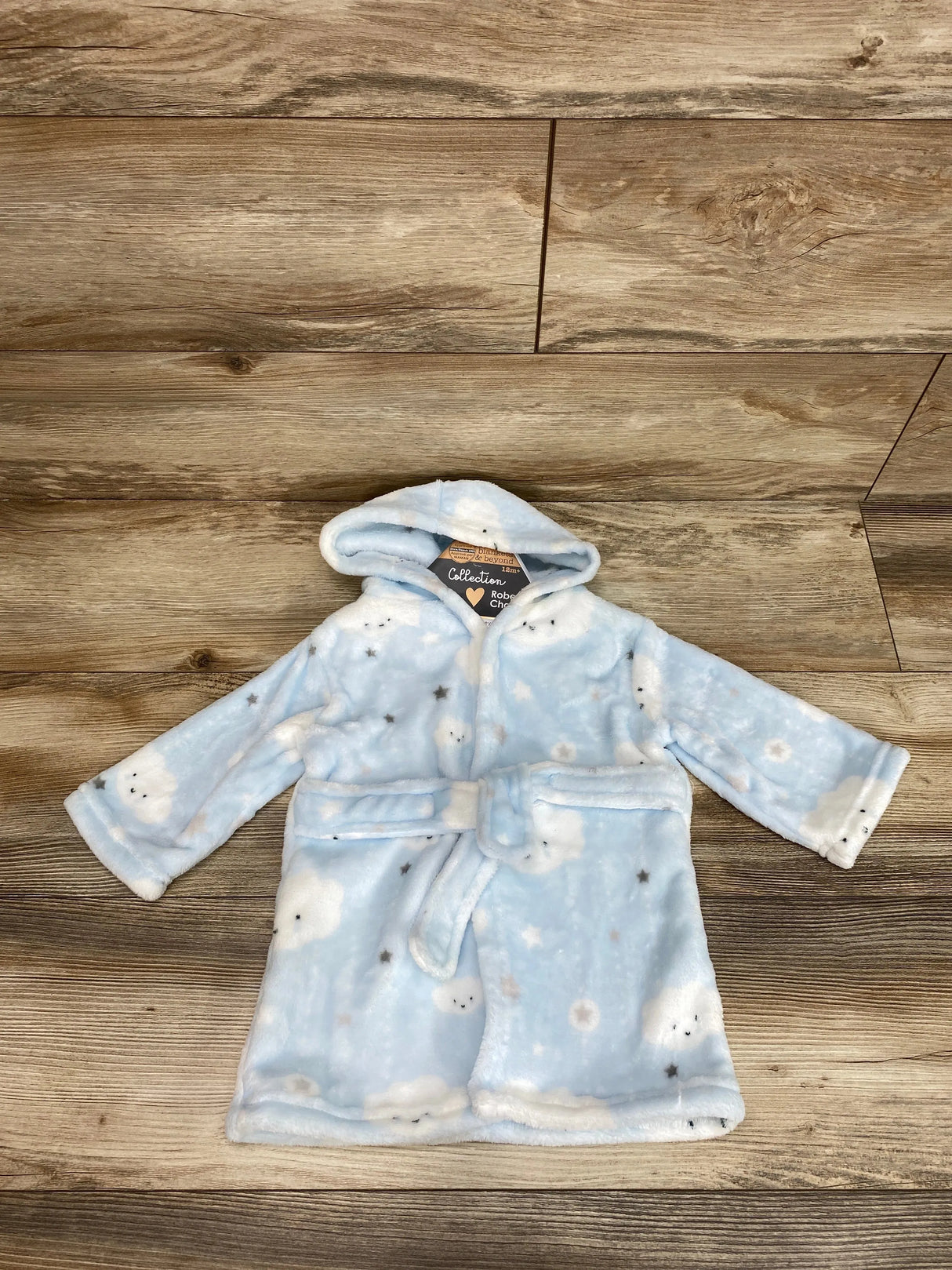 NEW Blankets & Beyond Robe Blue sz 12m - Me n Mommy To Be