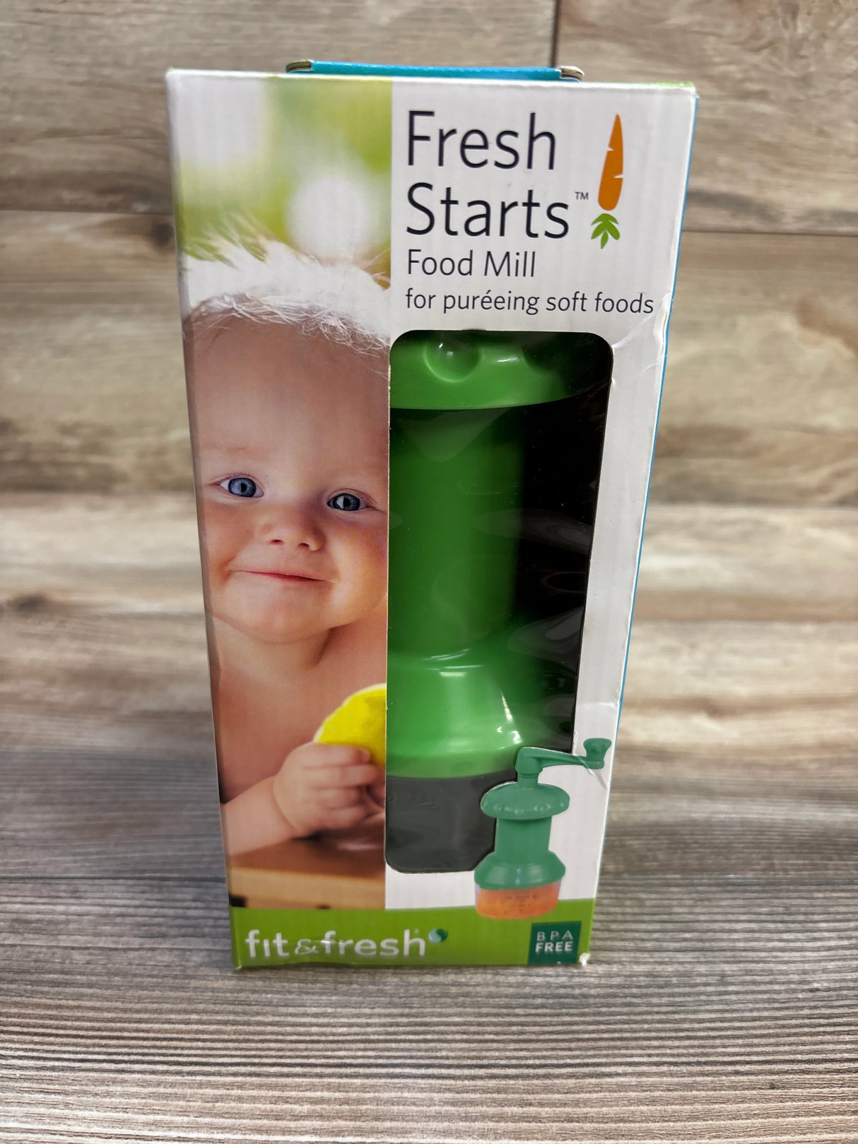 NEW Fit & Fresh Fresh Starts Baby Food Mill Green
