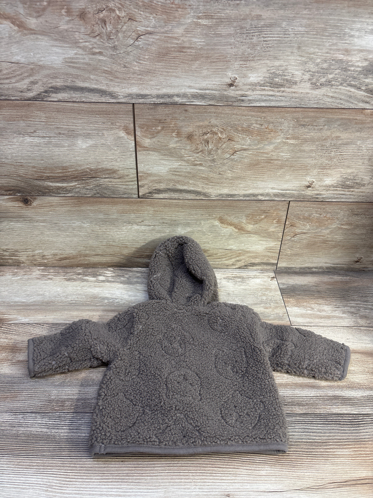 Baby Gap Hooded Sherpa Jacket Brown sz 3-6m