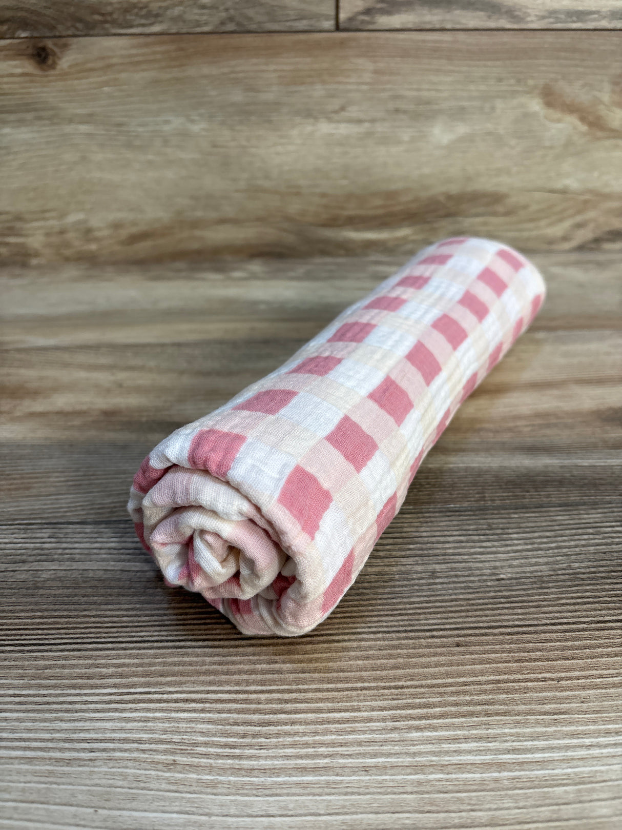 Cloud Island Muslin Swaddle Blanket, Pink