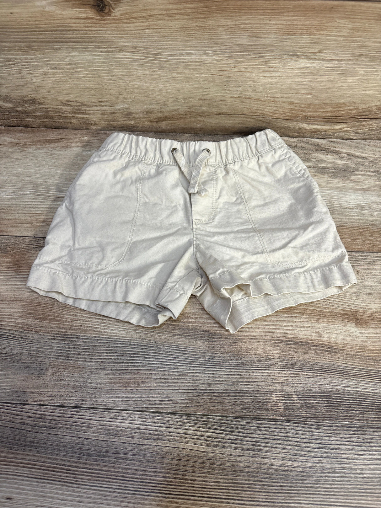 Carter's Drawstring Shorts Beige sz 4T - Me n Mommy To Be