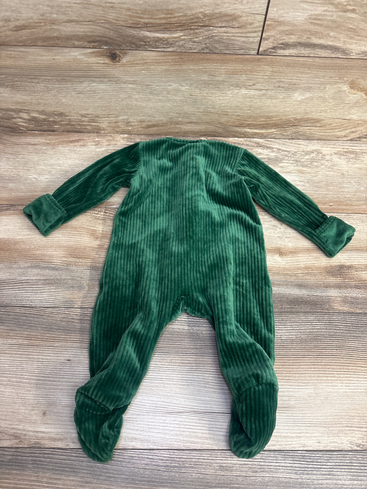 Old Navy Ribbed Velour Sleeper Emerald sz 6-9m