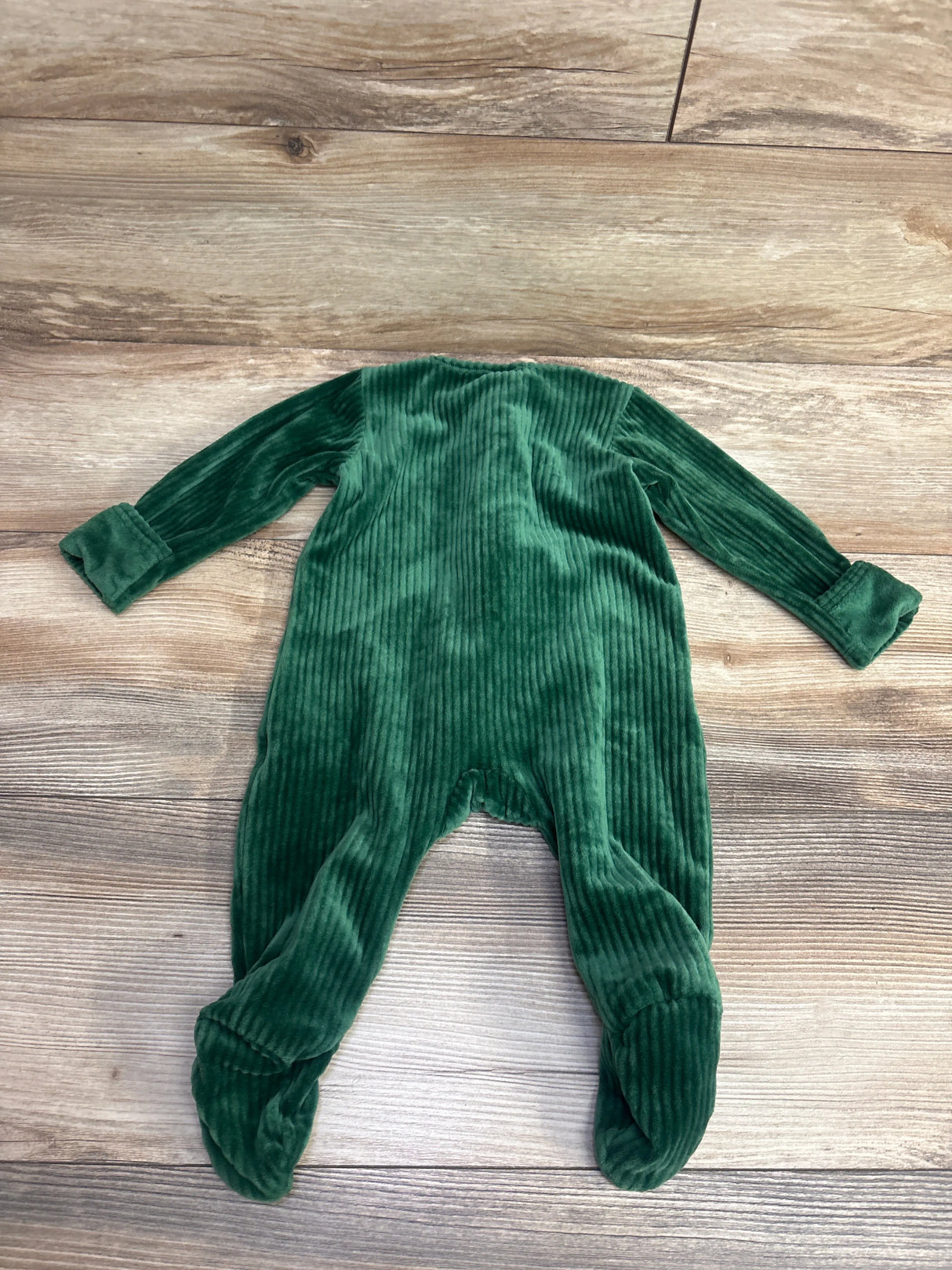 Old Navy Ribbed Velour Sleeper Emerald sz 6-9m