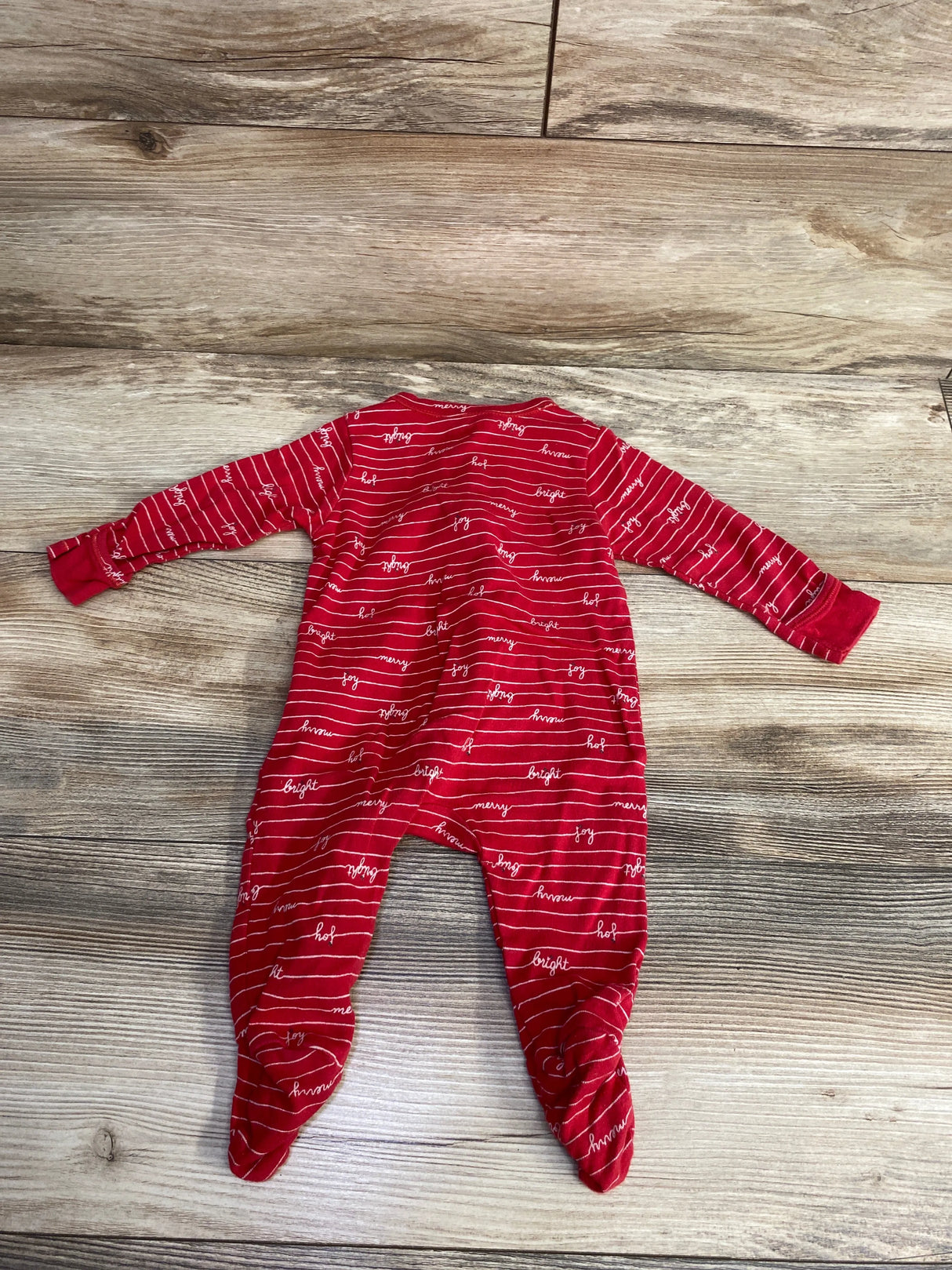 Old Navy Striped Merry Sleeper Red sz 3-6m