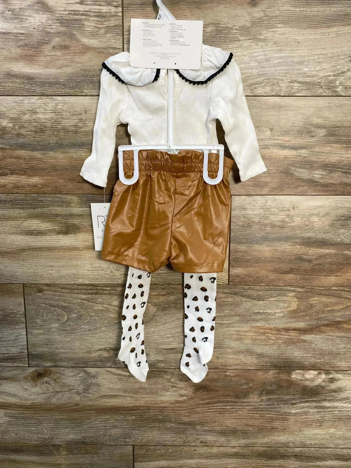 NEW RZ by Rachel Zoe 4pc Ribbed Bodysuit Set White sz 3-6m - Me n Mommy To Be