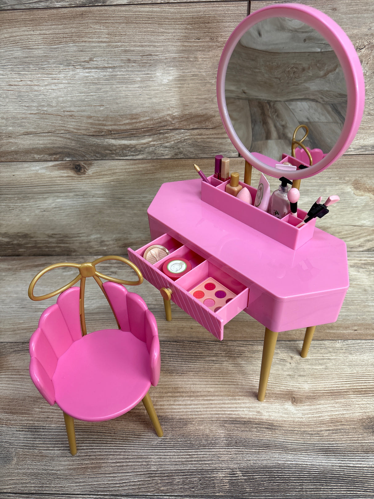 Our Generation Fabulous Fun Pink Vanity Table & Chair